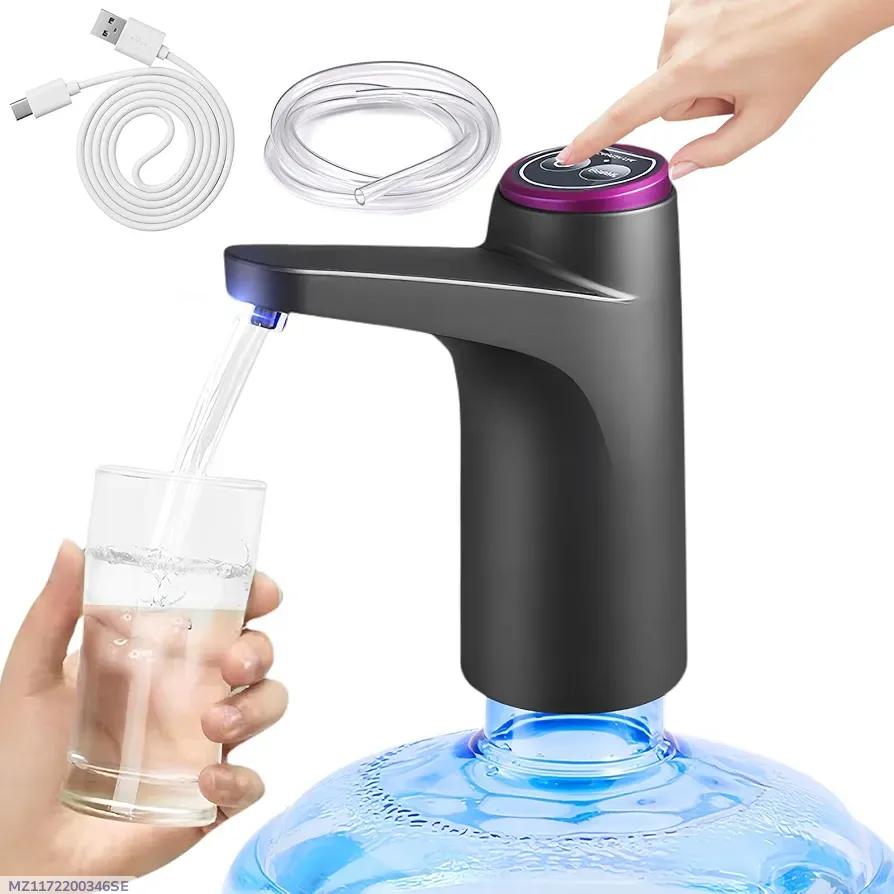 Modern One-Touch Water Dispenser Black ABS - Image 3