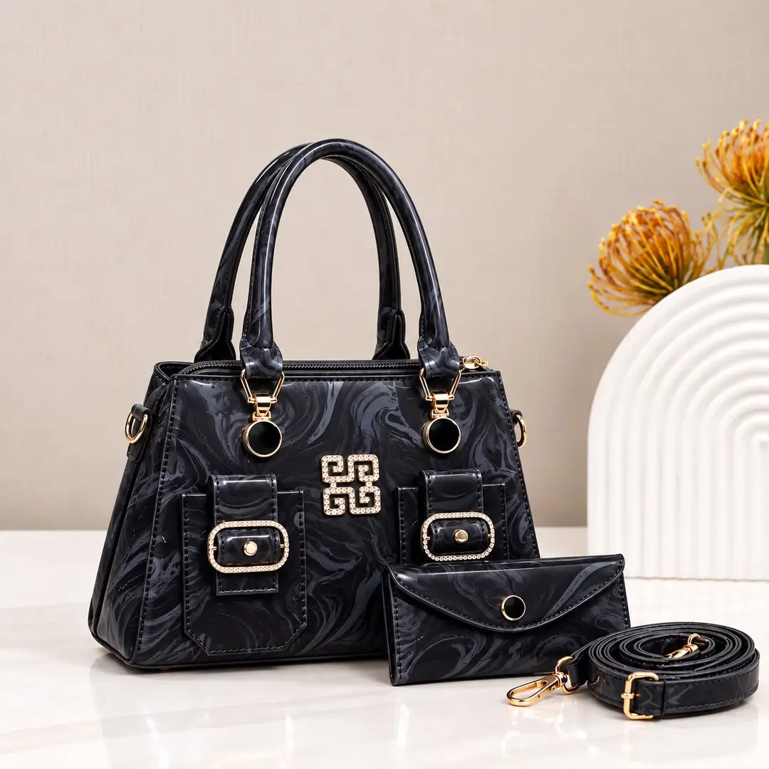 Women's Leather Plain Shoulder Bag